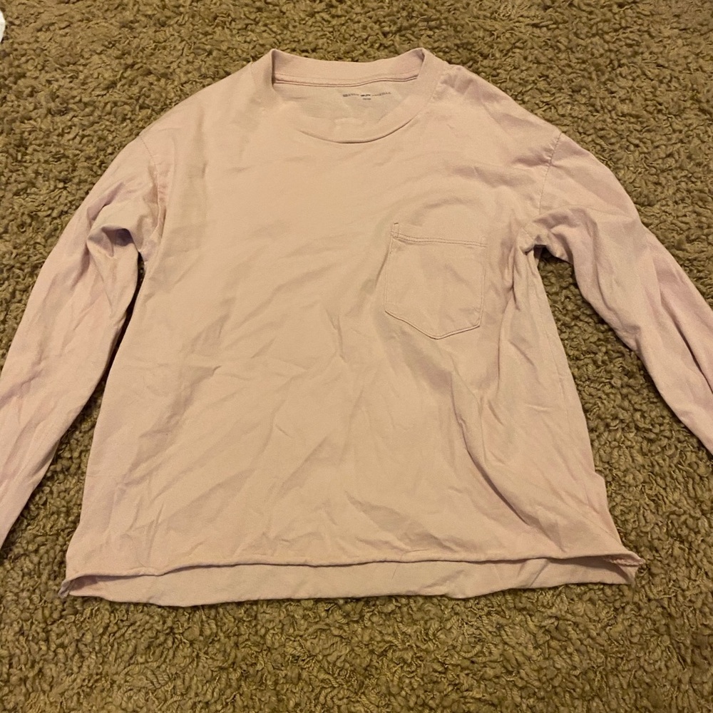 Cropped long sleeve tee